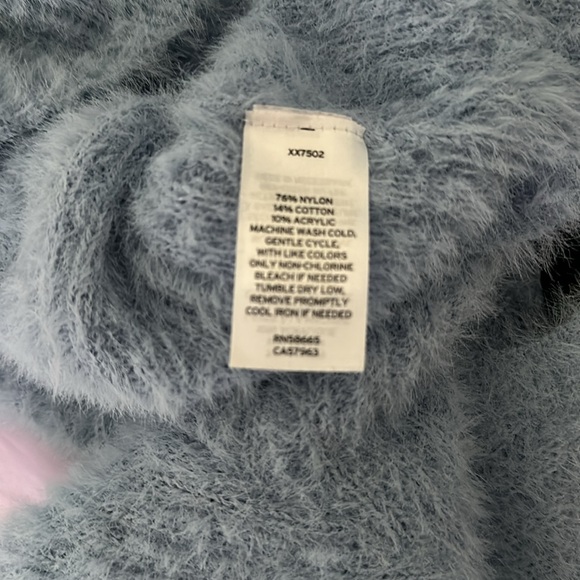 NWOT. BP fuzzy crop sweater top . Never worn. Perfect condition. Super cute. - Picture 7 of 8